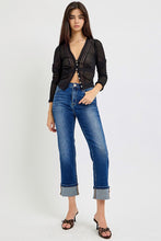 Risen Cuffed Ankle Straight Jeans RDP5580 (REG)