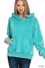 Fleece Hoodie Top in Lt Teal (REG)