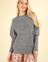 Louisa Raglan Sweater in Heather Grey (REG)