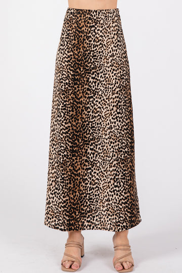 Leopard Slip Skirt (REG)