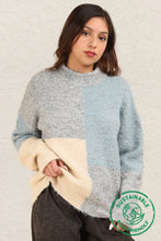 ECO Colorblock Sweater in Grey (REG)