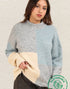 ECO Colorblock Sweater in Grey (REG)