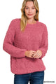 Lora Brushed Sweater in Winter Rose (REG)