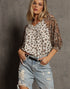 Leopard Lace Mix Match Top