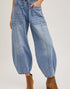 Light Wash Drawstring Barrel Jeans (REG)