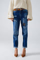 All Patched Up Q2 Blue Jeans (REG)