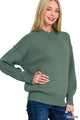 Corra Ribbed Sweater in Ash Jade (REG)