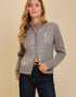 Sparkling Zipper Sweater in Grey (REG)