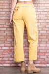 Embroidered Floral Pants in Mustard (REG)