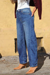 Dark Wash Barrel Jeans AT2067 (REG)