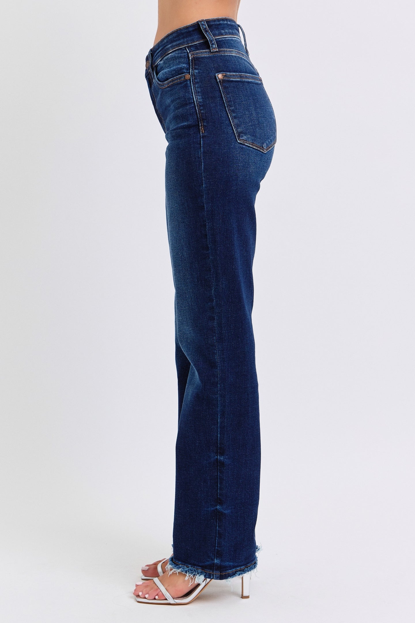 Judy Blue Frayed Hem Straight Jeans 82622 (REG)