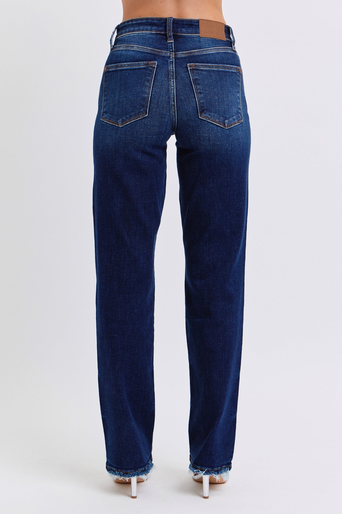 Judy Blue Frayed Hem Straight Jeans 82622 (REG)
