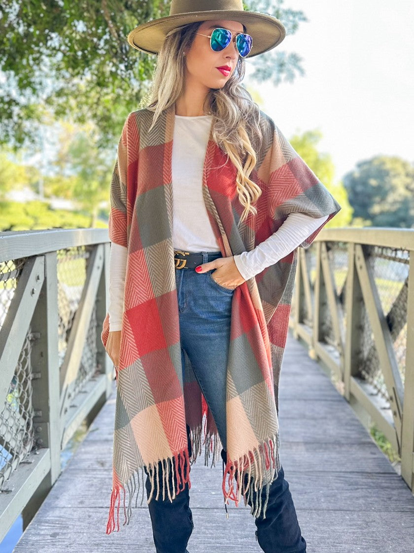 Autumn Check Ruana (REG)