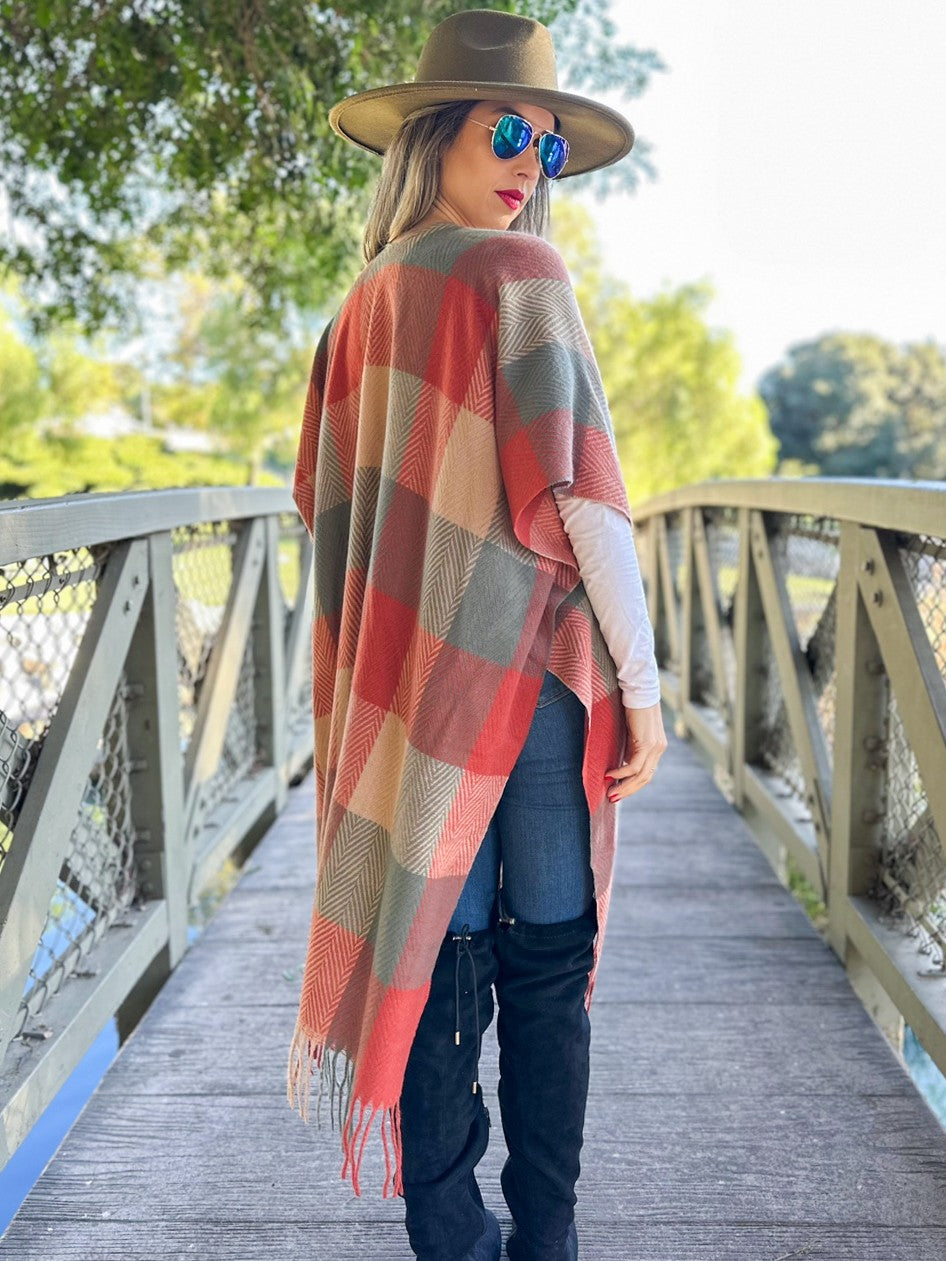 Autumn Check Ruana (REG)