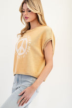 Rise With The Sun Peace Sweater Top in Tangerine (REG)