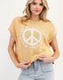 Rise With The Sun Peace Sweater Top in Tangerine (REG)
