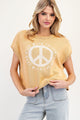 Rise With The Sun Peace Sweater Top in Tangerine (REG)
