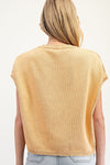 Rise With The Sun Peace Sweater Top in Tangerine (REG)