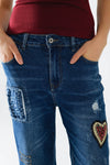 Heart Patch Q2 Jeans (REG)