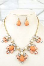 Gem and Pearl Accent Necklace