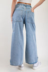 Belted Patch Pocket Jeans (PK11814) (REG)