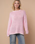 Caitlin Striped Top in Pink (REG/PLUS)