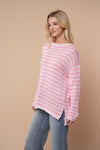 Caitlin Striped Top in Pink (REG/PLUS)