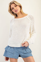 Angela Crochet Sweater in Off White (REG)