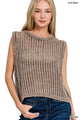Fishnet Sweater Vest in Mocha (REG)