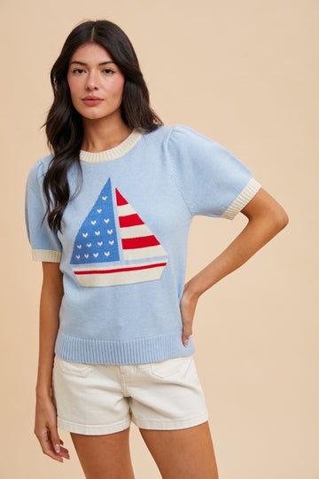 American Sail Boat Sweater (REG)