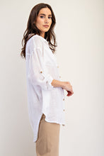 Florence Button Down Top in Off White (REG)