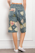Playful Heart Patchwork Long Shorts (REG)