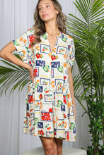 Tropical Vacay Print Mini Dress (REG)