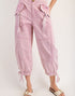 Flap Pocket Cargo Pants in Vintage Rose (REG)