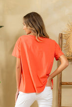 Pintuck Top in Coral (REG/PLUS)