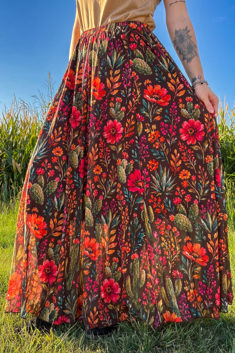 Rodeo Garden Maxi Skirt (REG)