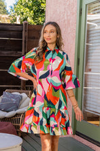 Abstract Button Down Dress (REG)