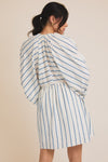 V-Neck Balloon Sleeve Dress (REG)