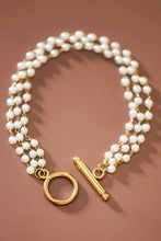 Multi Pearl Toggle Bracelet