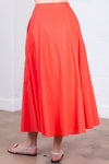 Amazingly Orange Linen Skirt (REG)