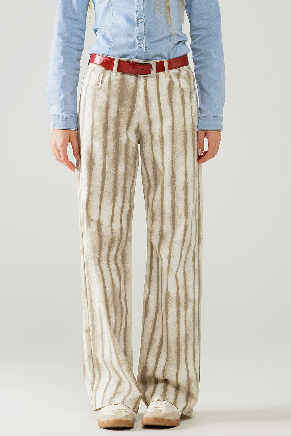 Beige Striped Pants (REG)