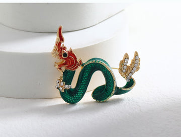 Majestic Dragon Brooch