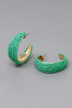 Raffia Hoop Earrings