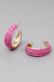Raffia Hoop Earrings