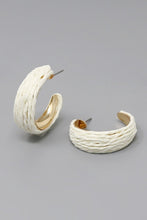 Raffia Hoop Earrings