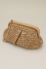 Woven Dumpling Clutch Bag