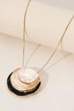 Hammered Disc Necklace