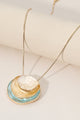 Hammered Disc Necklace