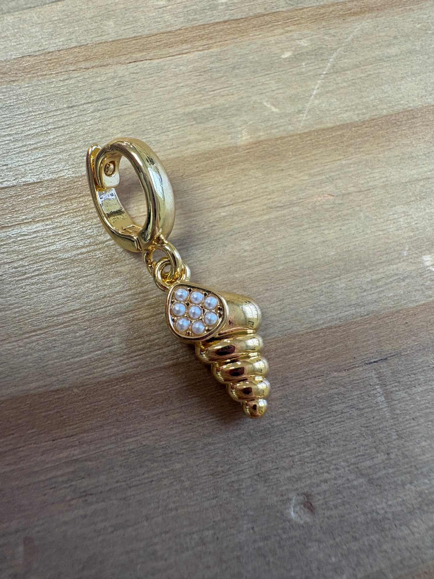 Pearl Conch Charm