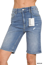 Zenana Distressed Bermuda Shorts DTP-9577